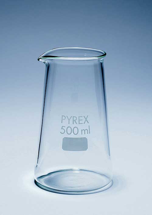 Glass conical beaker 500ml
