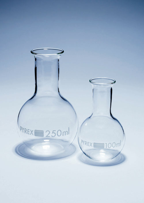 Flat bottom flask 250ml, narrow neck