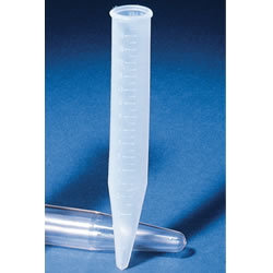 Plastic centrifuge tubes 15ml, conical bottom (per pack of 12)