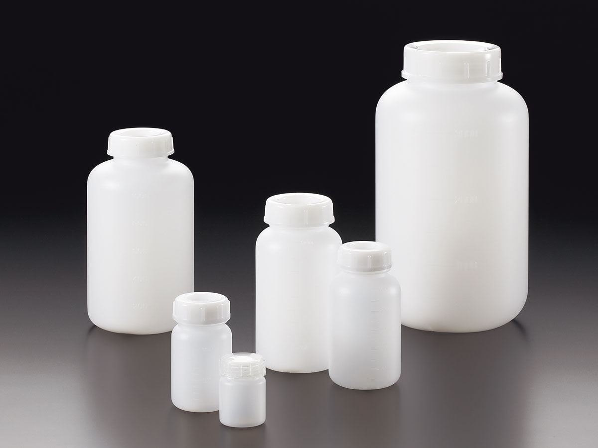 Plastic bottle 1L (PE) (wide neck) (Sanplatec)