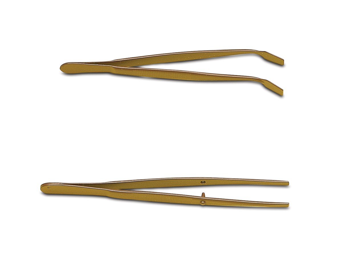 Teflon FEP straight cover glass forceps, 114mm (Pack of 2)