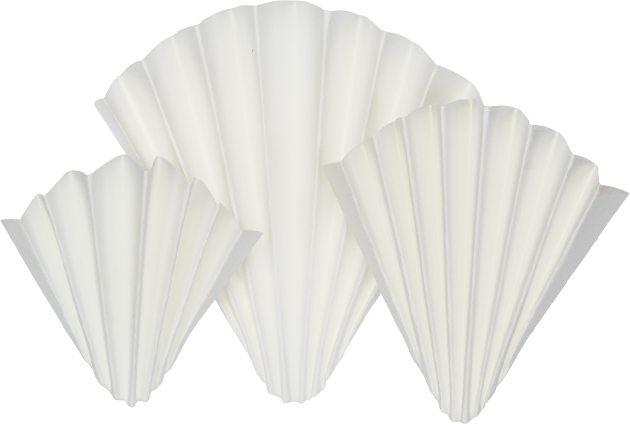Folded filter papers, No. 1 (MN 615), 150mm (Pack of 100 filters)
