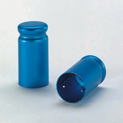 Cap-O-Test closures, for tubes OD 12/13mm (Silver) (Per box of 100 pcs)