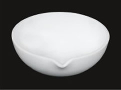 Silica basin, round bottom with spout, 70ml