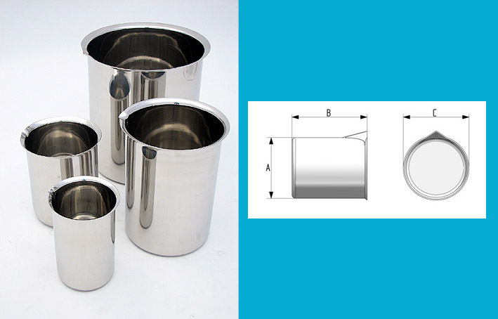 Stainless steel beaker 2L