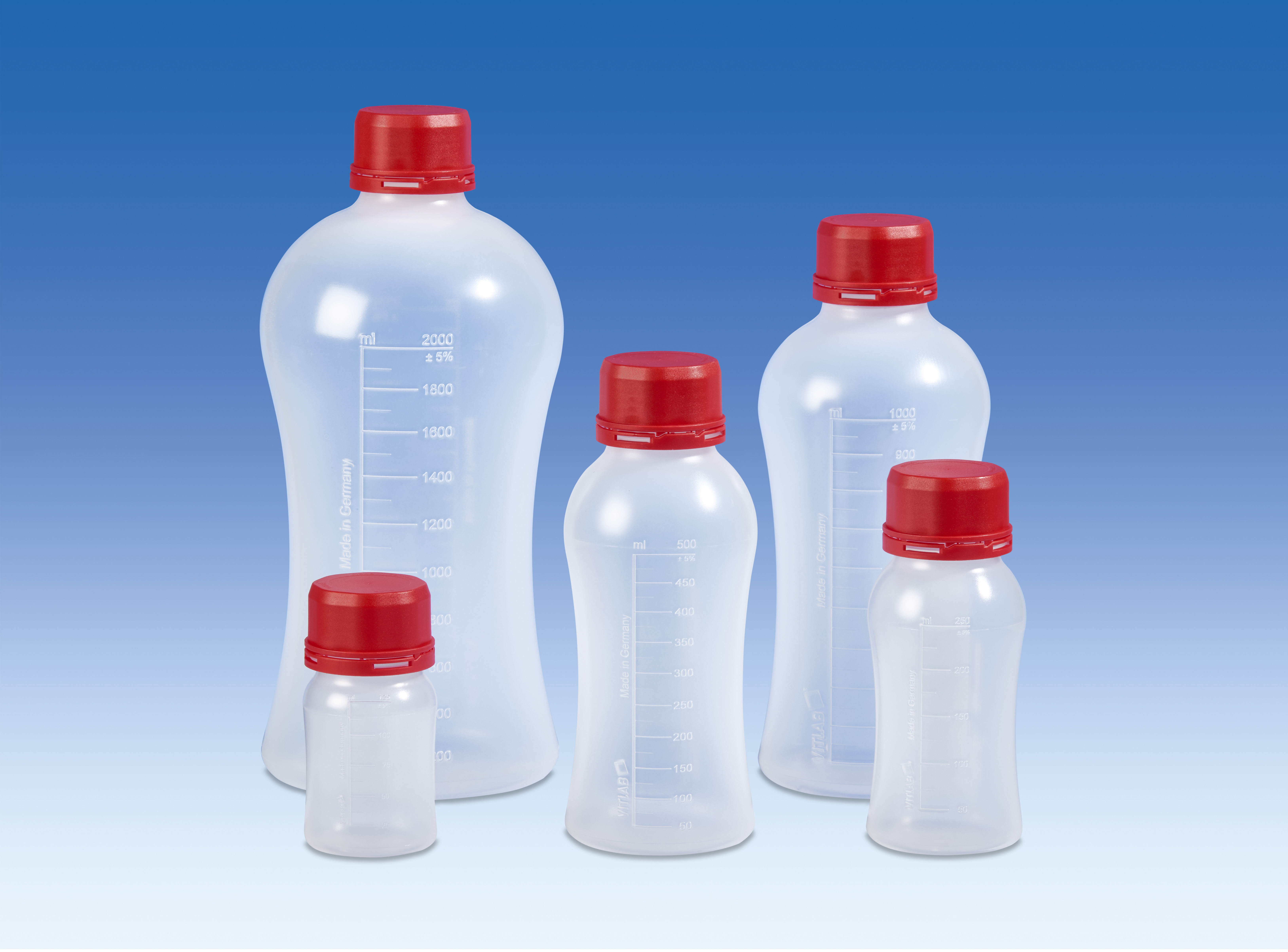 VITGRIP Lab bottle 2L, PP, GL 45 with tamper-evident cap