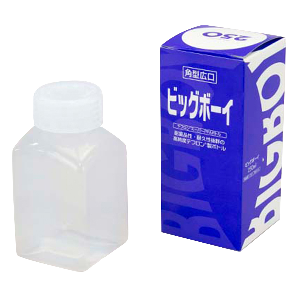 PFA Bottle (Big Boy) Square, wide-mouth 250ml