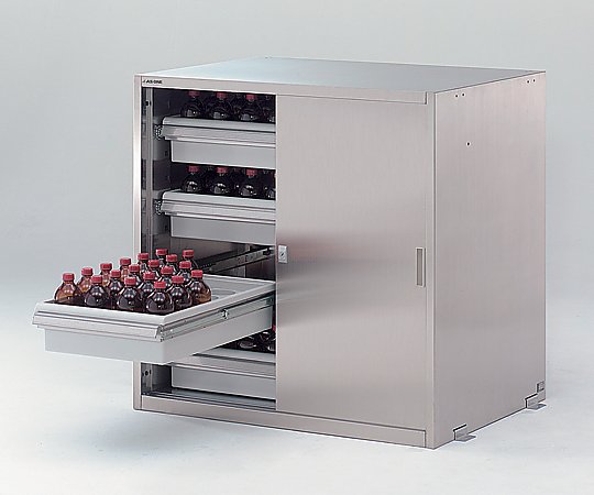 Earthquake-Resistant Stainless Steel Chemical Closet