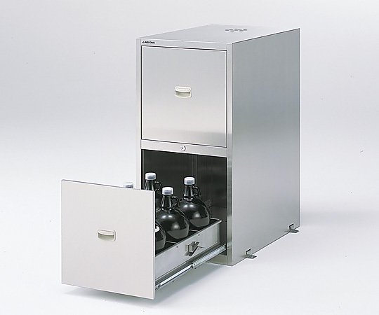 Earthquake-Resistant Stainless Steel Chemical Closet