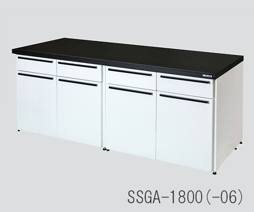 Side Laboratory Bench Steel Unit, Flat Type 1200 x 750 x 800