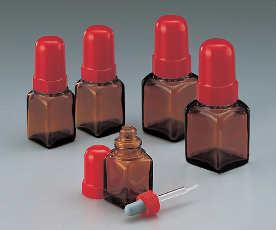 Pipette Bottle (Square Glass) 10mL Amber