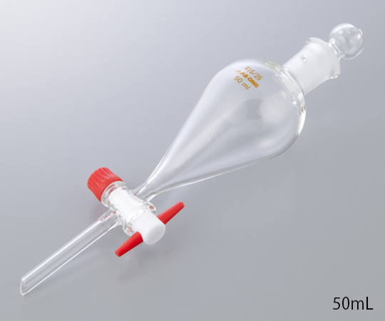 Squibb Type Separatory Funnel with Teflon(R) Plug 100mL