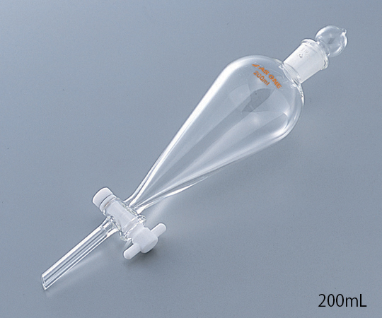 Squibb Type Separatory Funnel with Teflon(R) Plug 1000mL