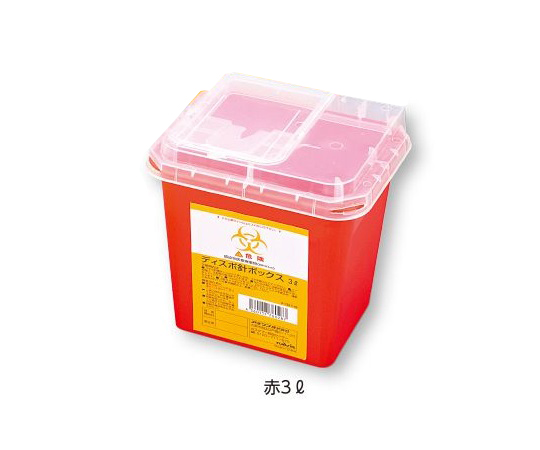 Disposable Needle Box Red Color 3L